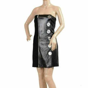 Versace Versus Women's Leather Black Dress